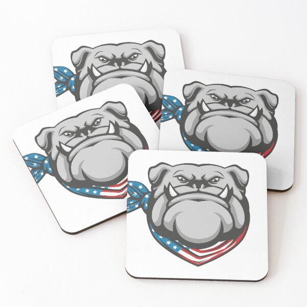 Item preview, Bull Dog Wearing An American Flag  designed and sold by zoripet Store.