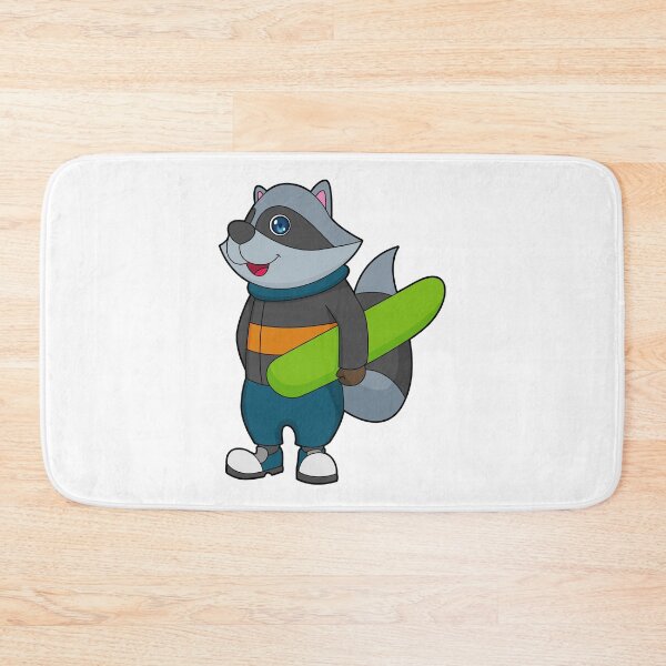 Item preview, Raccoon Snowboarder Snowboard designed and sold by Snabdesign84.