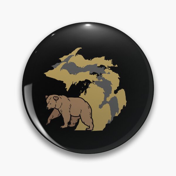 Artikelvorschau, Michigan-Grenze, goldene Grizzlies entworfen und verkauft von LatterDaze.