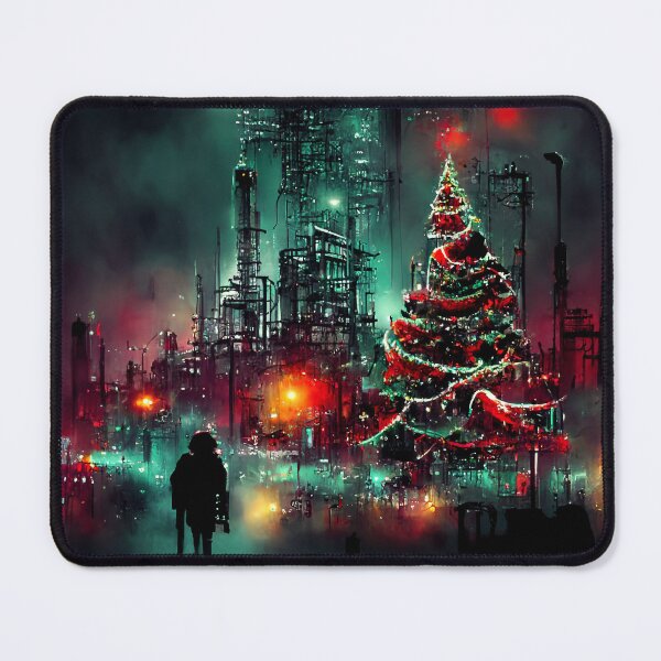 Item preview, Cyberpunk Dystopian Christmas Wonderland designed and sold by JinxedMonster.