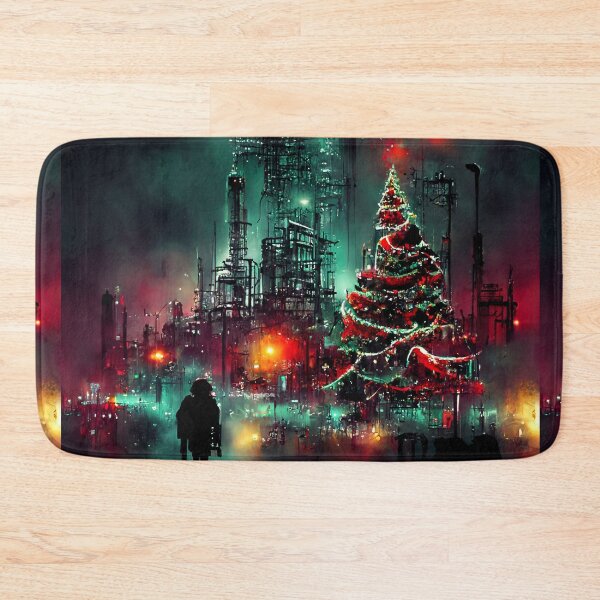 Item preview, Cyberpunk Dystopian Christmas Wonderland designed and sold by JinxedMonster.
