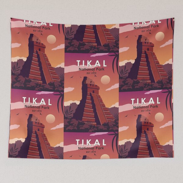 Item preview, Tikal National Park Guatemala Vintage designed and sold by KrisSidDesigns.