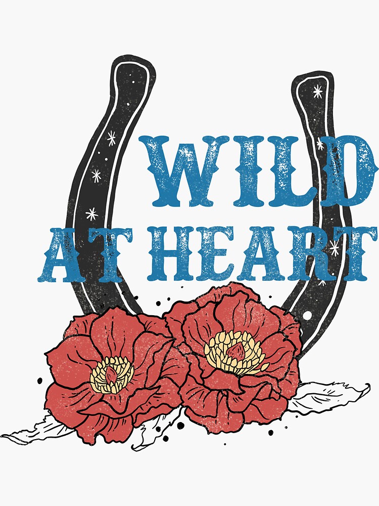 Thumbnail 3 of 3, Sticker, Wild at heart horseshoe designed and sold by TheMugLadies.