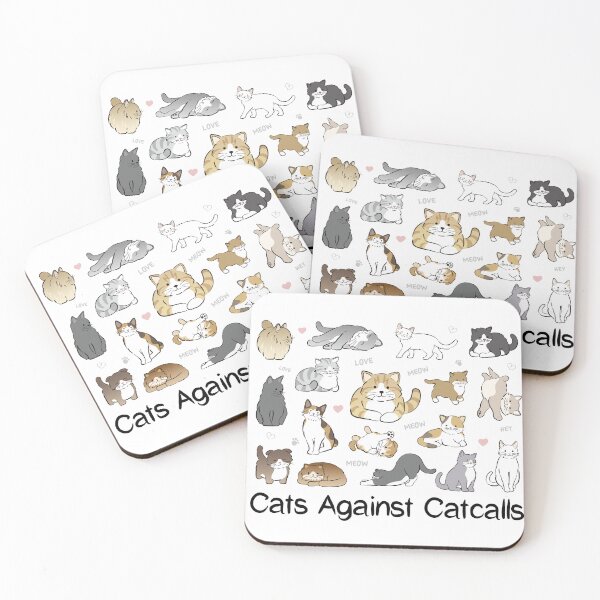 Item preview, Cats Against Catcalls designed and sold by Inferna-Love Creations.