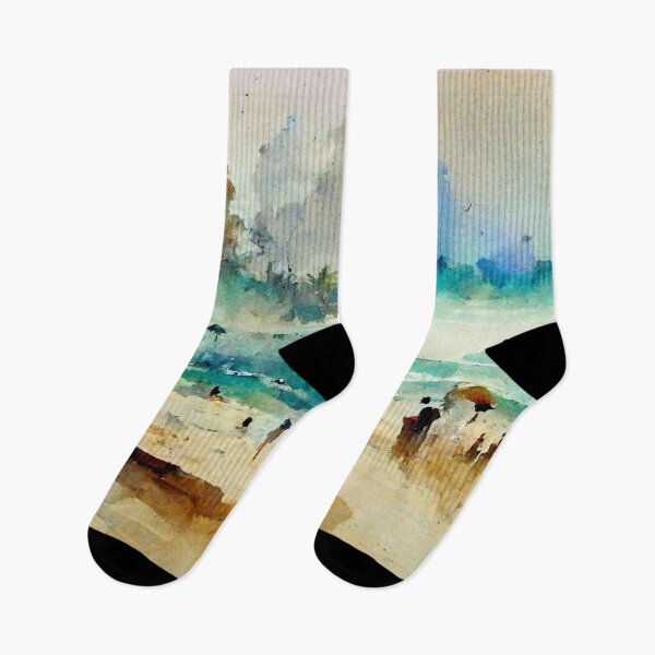 Item preview, Beach Watercolor Painting designed and sold by shokA Design.