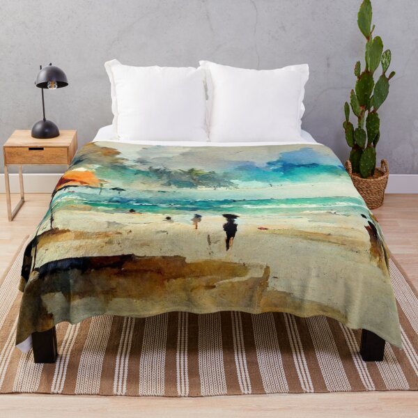 Item preview, Beach Watercolor Painting designed and sold by shokA Design.