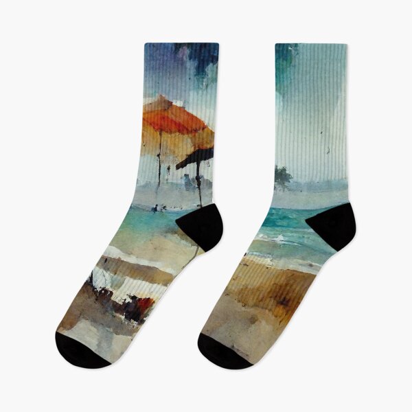 Item preview, Beach Watercolor Painting designed and sold by shokA Design.