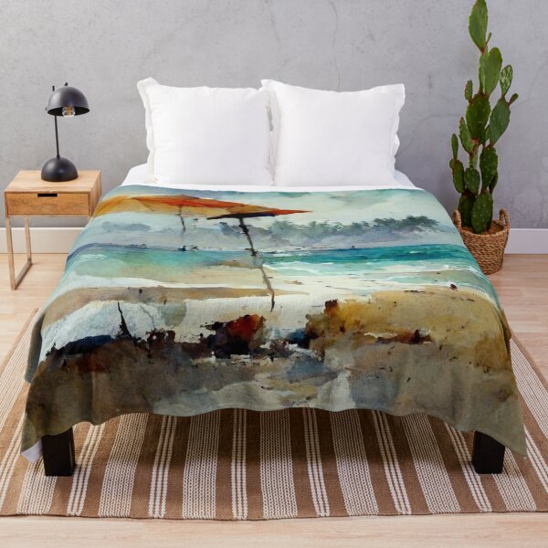Item preview, Beach Watercolor Painting designed and sold by shokA Design.