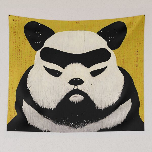 Item preview, Sumo Panda Pop Art 5 designed and sold by AiBroughtToLife.