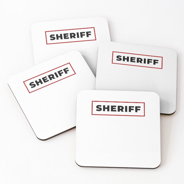 Item preview, Sheriff with red frame designed and sold by SVPOD.