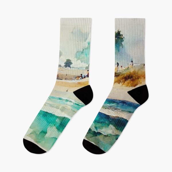 Item preview, Beach Watercolor Painting designed and sold by shokA Design.