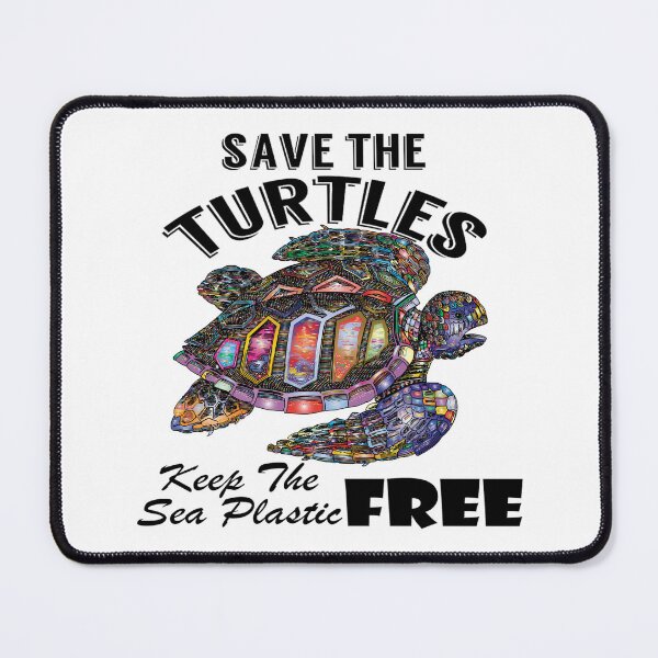 Item preview, Save the turtles keep the sea plastic free shirts, Save the turtles keep the sea plastic free masks, Save the turtles keep the sea plastic free stickers designed and sold by Poussyarts.