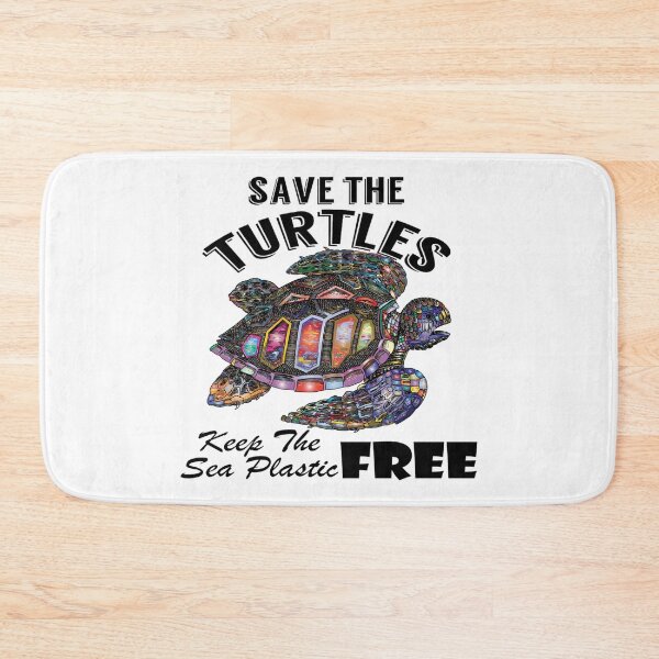 Item preview, Save the turtles keep the sea plastic free shirts, Save the turtles keep the sea plastic free masks, Save the turtles keep the sea plastic free stickers  designed and sold by Poussyarts.