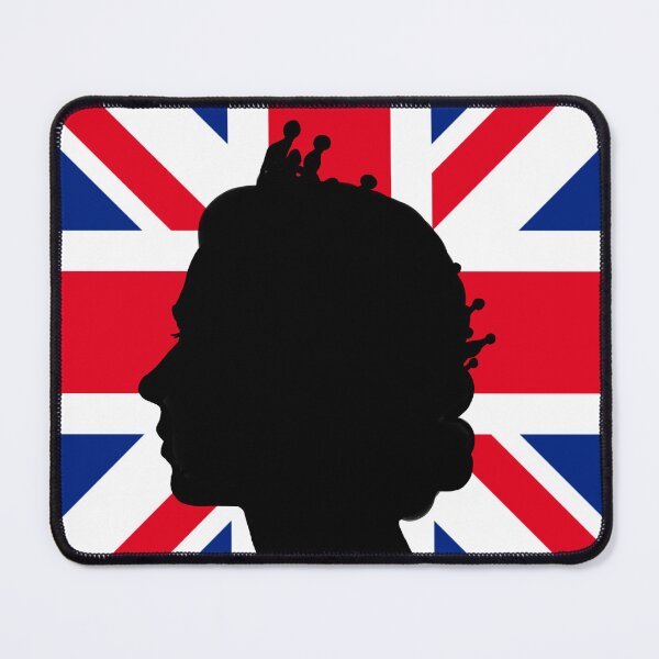 Item preview, Queen Elizabeth portrait with the British flag designed and sold by isabelladrawing.