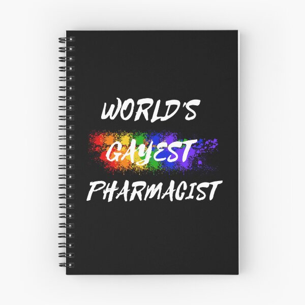 Item preview, World's Gayest Pharmacist LGBT Joke With Rainbow Colors In Black designed and sold by LuckyKermit.