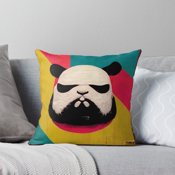 Aperçu de l'œuvre Sumo Panda Pop Art 6 créée et vendue par AiBroughtToLife.