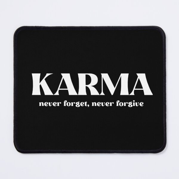 Item preview, Karma never forget never forgive, Karma believer minimalist text  designed and sold by Chitrakarii.
