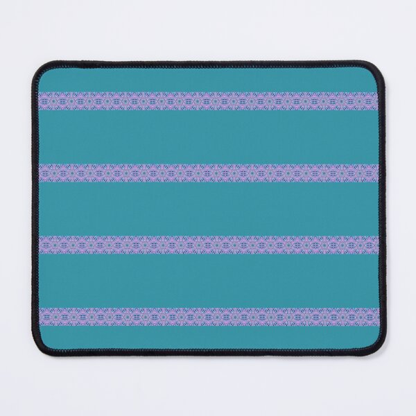 Item preview, Stripes Pattern Boho Vibes Abstract Lines on a Greenish Dark Cyan Background designed and sold by Beachy.