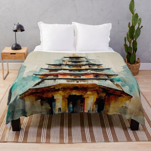 Item preview, Temple Watercolor Painting designed and sold by shokA Design.