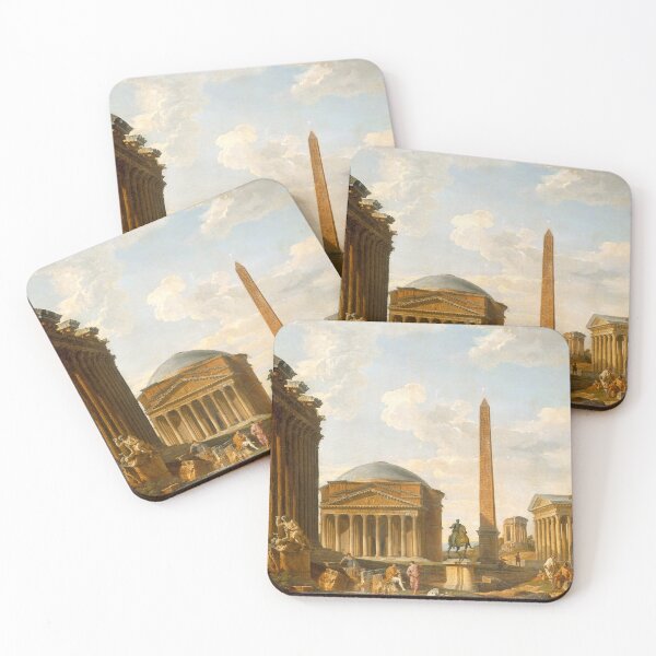 Item preview, Giovanni Paolo Panini Roman Capriccio: The Pantheon and Other Monuments designed and sold by OldTimeArt.