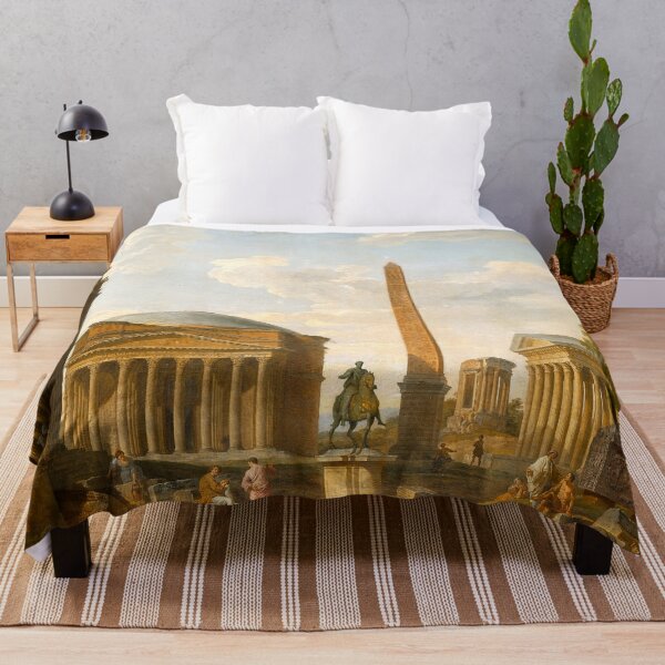 Item preview, Giovanni Paolo Panini Roman Capriccio: The Pantheon and Other Monuments designed and sold by OldTimeArt.