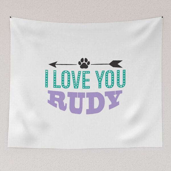 Item preview, Rudy Dog Love Tag Name designed and sold by PodiShawna.
