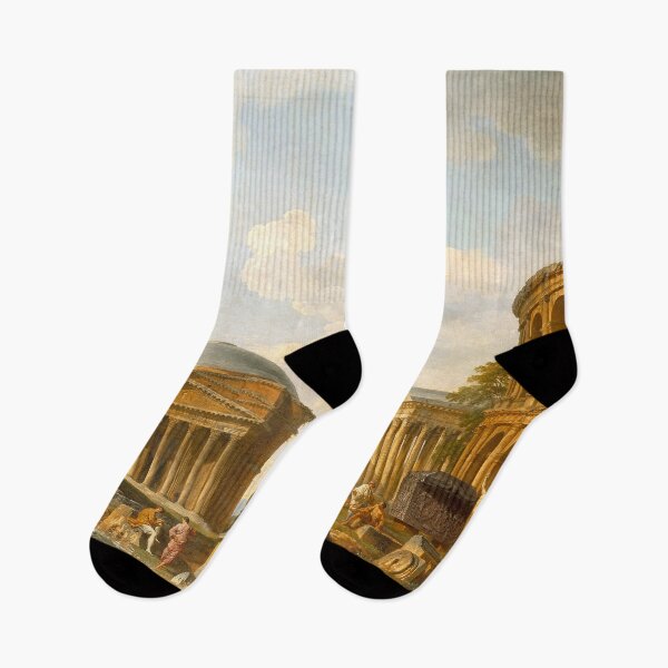 Item preview, Giovanni Paolo Panini Roman Capriccio: The Pantheon and Other Monuments designed and sold by OldTimeArt.