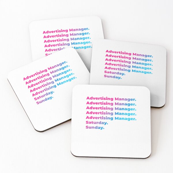 Item preview, Advertising Manager work week designed and sold by SVPOD.