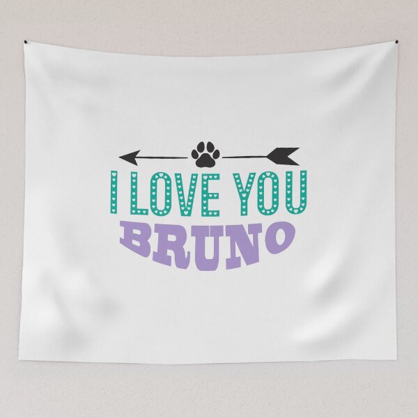 Item preview, Bruno Dog Love Tag Name designed and sold by PodiShawna.