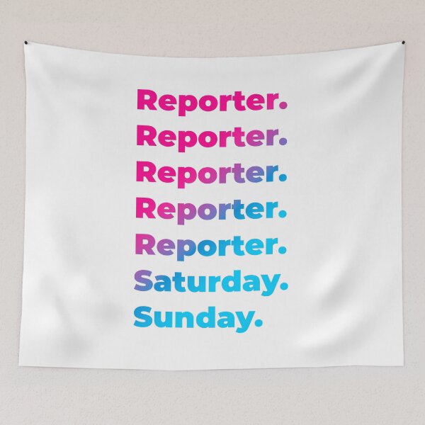 Item preview, Reporter work week designed and sold by SVPOD.