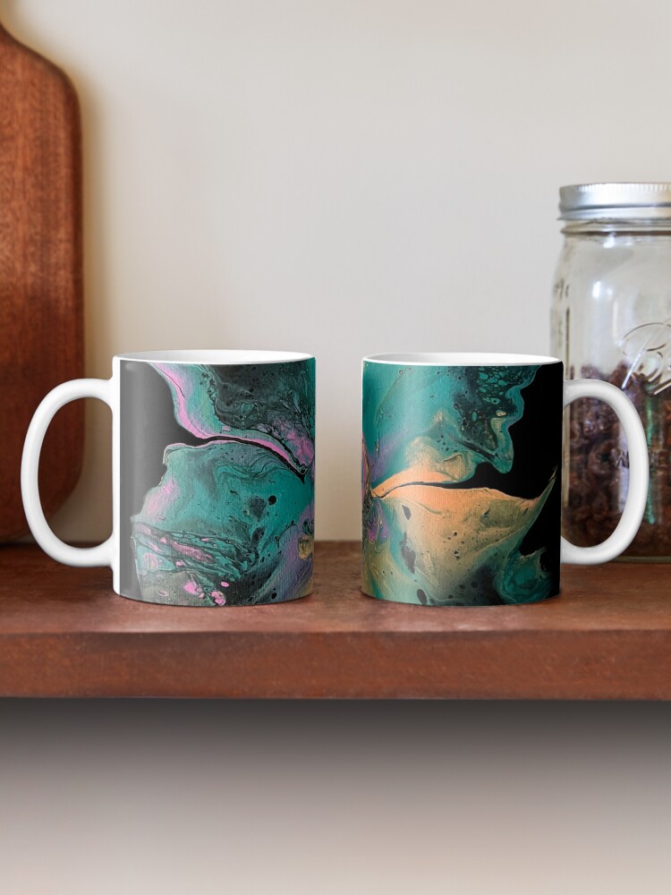 Acrylic Flowers Coffee Mug