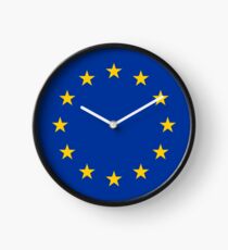 Reloj Reloj con bandera de la UE