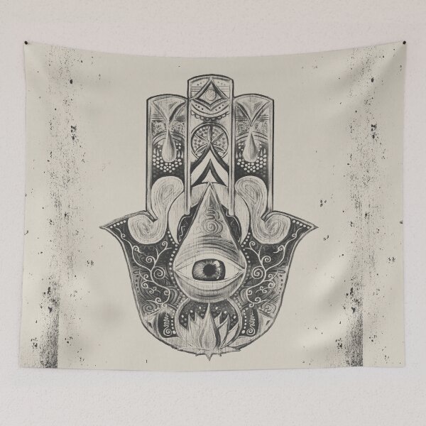 Item preview, Hamsa of Sacred Waters | Brushed Bone designed and sold by Daniel Watts.