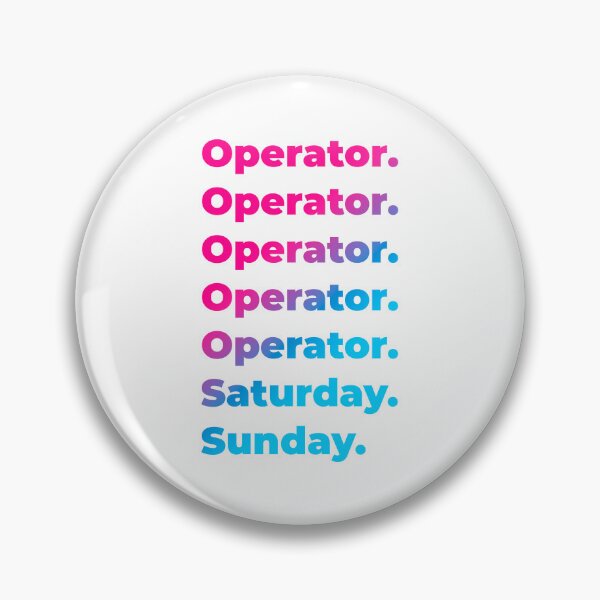 Item preview, Operator work week designed and sold by SVPOD.