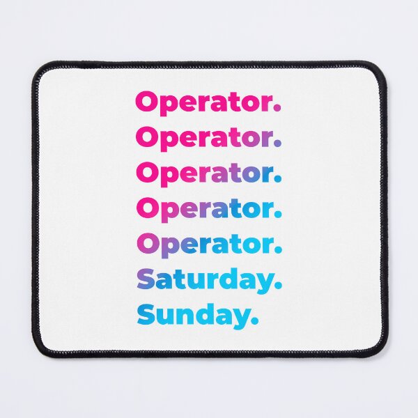 Item preview, Operator work week designed and sold by SVPOD.