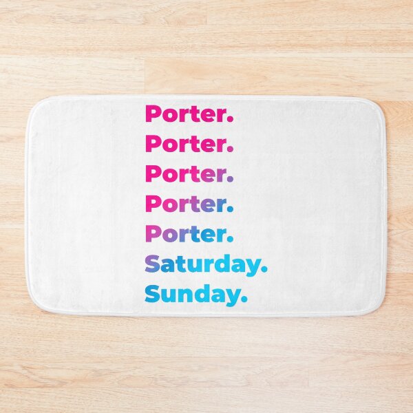 Item preview, Porter work week designed and sold by SVPOD.