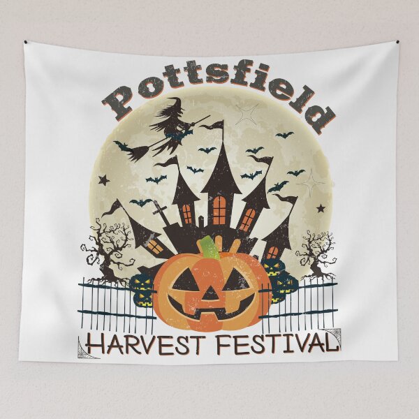 Item preview, Pottsfield Harvest Festival - Spooky Pottsfield Harvest Festival Pumpkin Vibes Halloween Design designed and sold by ALITOPRINCE.