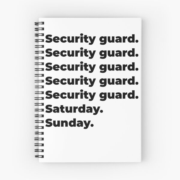 Item preview, Security guard funny workweek designed and sold by SVPOD.
