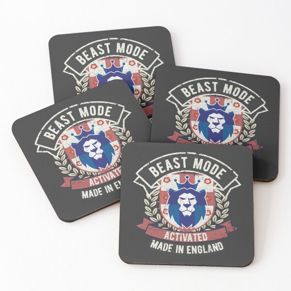 Item preview, England Soccer Lion Crest - Beast Mode Activated (Made in England) designed and sold by Numero14.