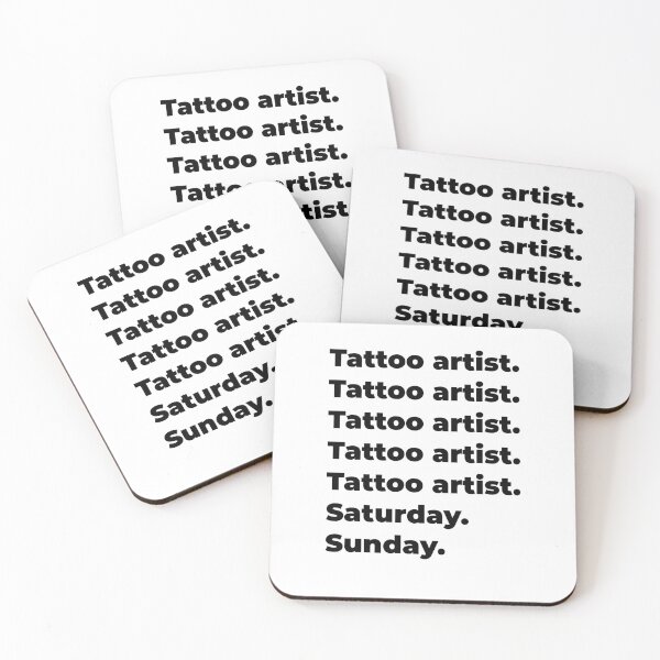 Item preview, Tattoo artist funny workweek designed and sold by SVPOD.