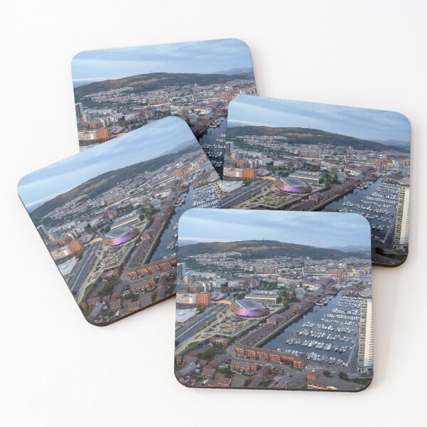 Item preview, Swansea City by drone designed and sold by Leighton Collins.