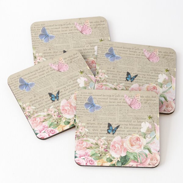 Item preview, Floral Design on ripped paper designed and sold by Araxni.