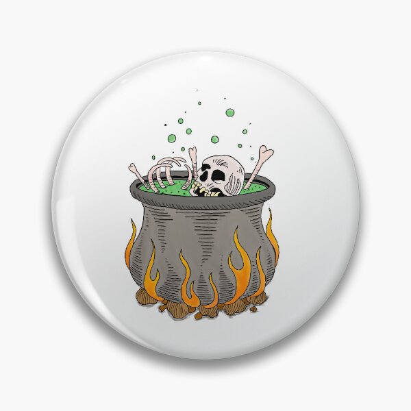 Item preview, Bones in a cauldron designed and sold by raven  Art.