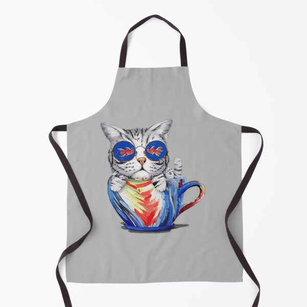 Item preview, Funny Colorful Cat Face With Funky Glasses designed and sold by Vittorio-23.