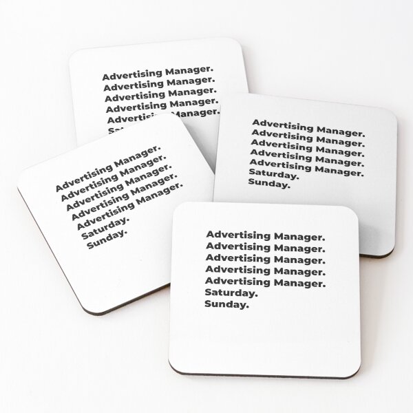 Item preview, Advertising Manager funny workweek designed and sold by SVPOD.