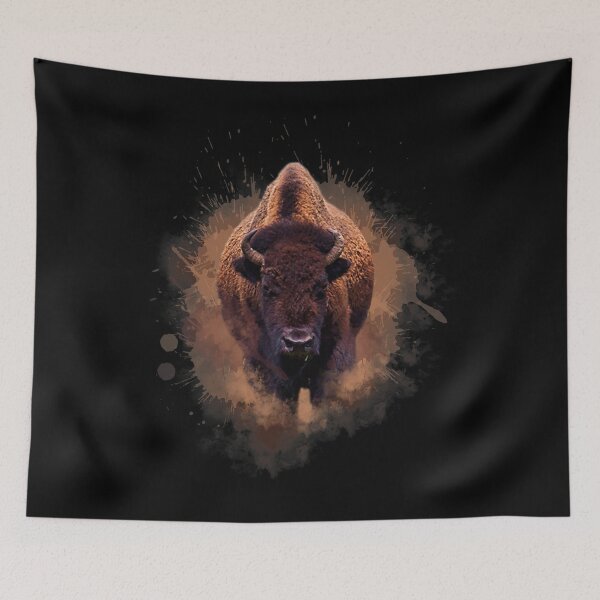 Item preview, Bison Buffalo Cattle Design Illustration Gift designed and sold by eminentjournal9.