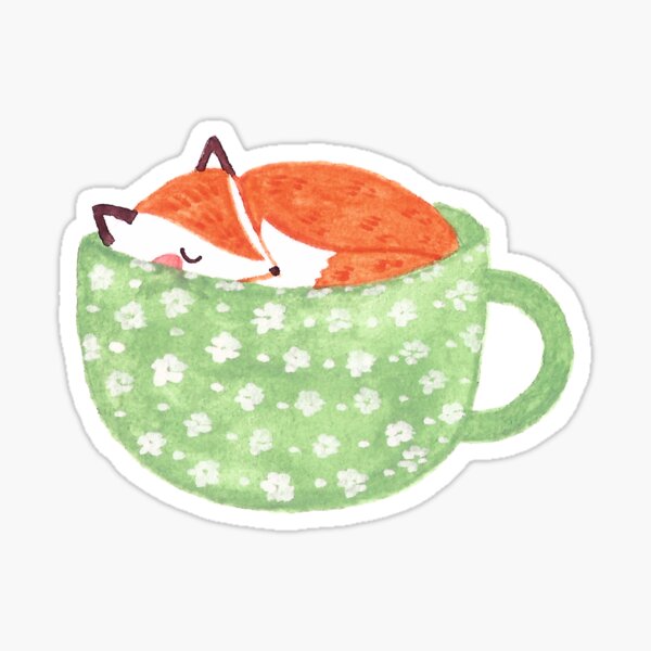 Item preview, Fox in a Teacup  designed and sold by Ash-Elizabeth.