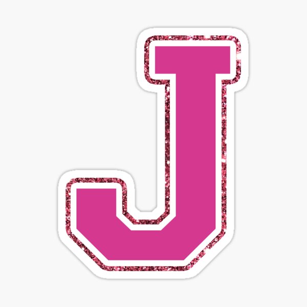 Glitter J Stickers for Sale | Redbubble