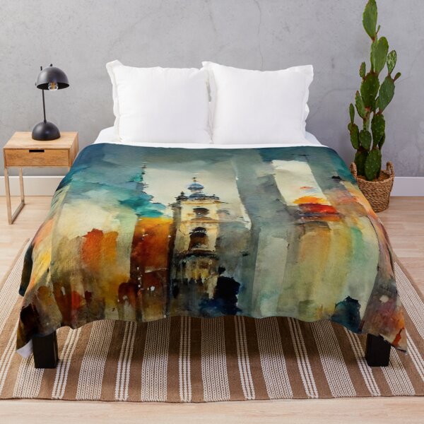 Item preview, City Watercolor Painting designed and sold by shokA Design.