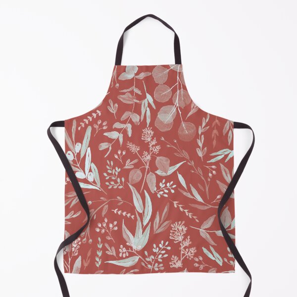 Item preview, Eucalyptus Leaves Botanical Pattern Red designed and sold by Anis Illustration.